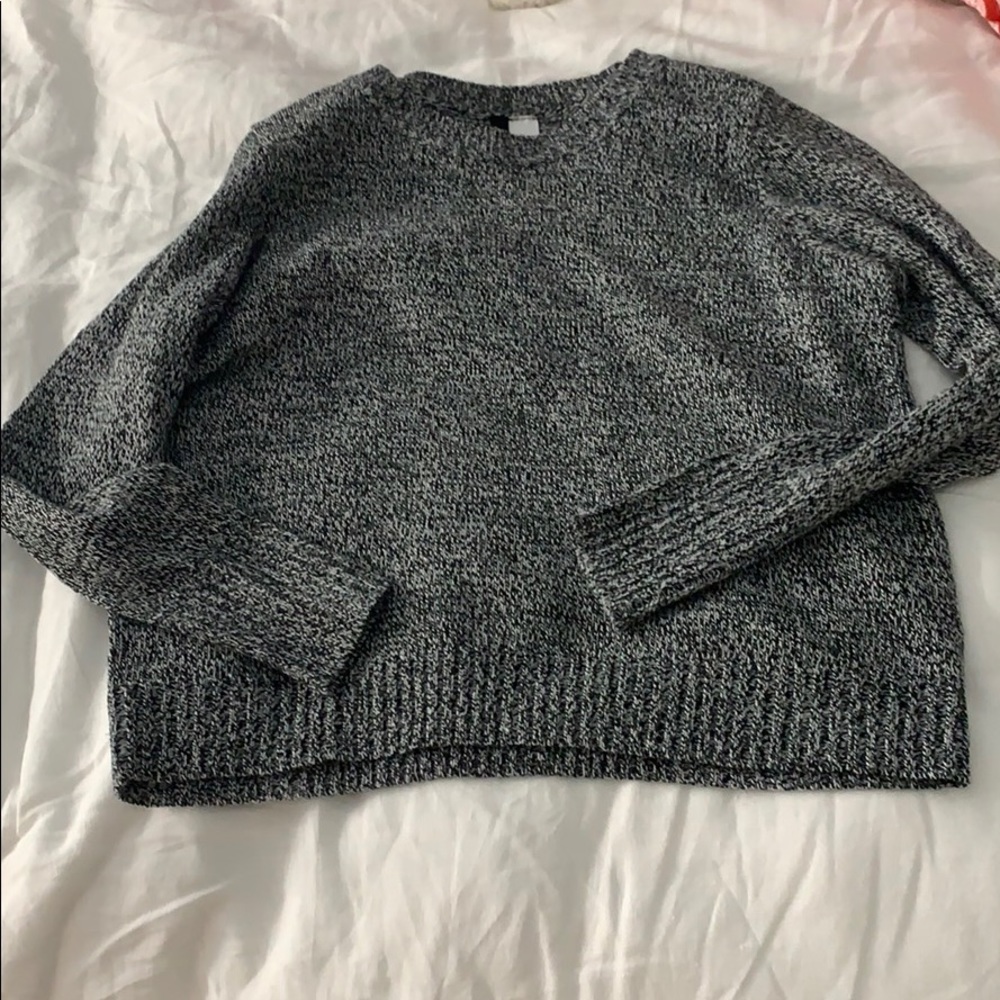 H&M Black and White Sweater.